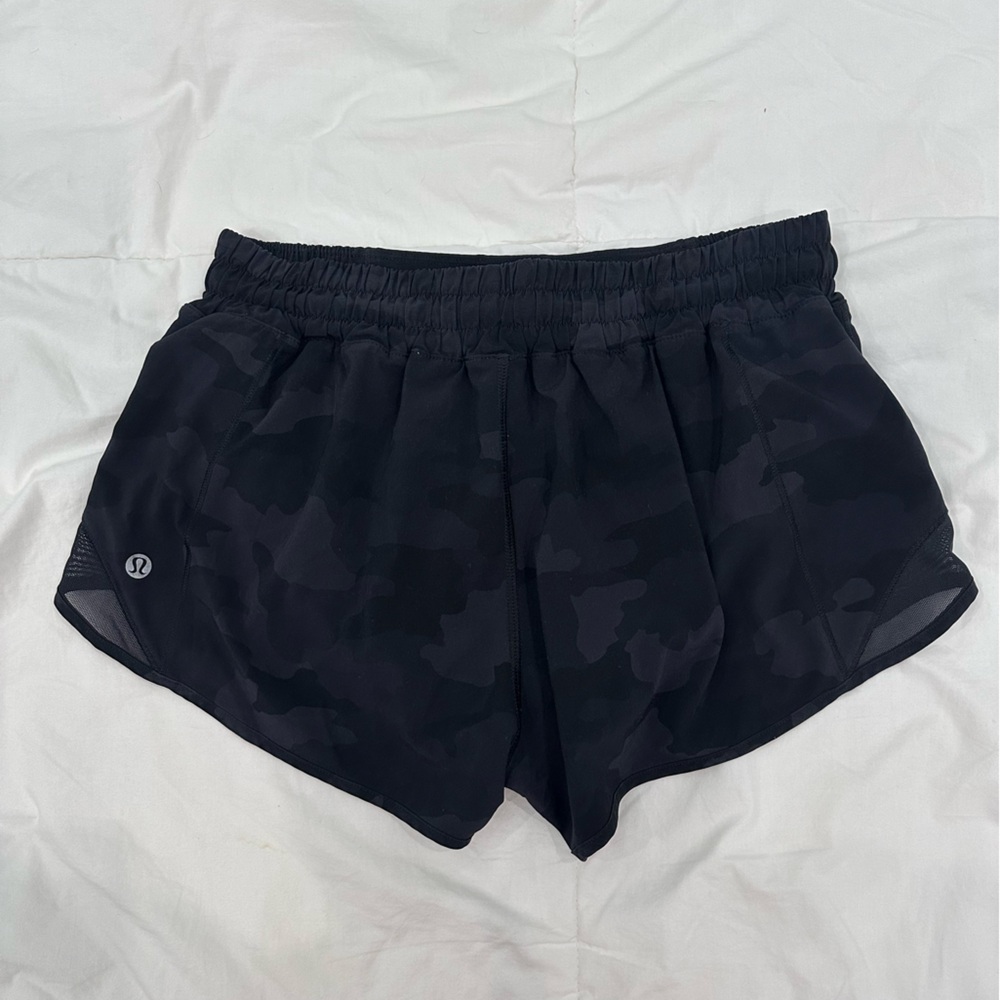 lululemon athletica Black Camo Athletic Shorts